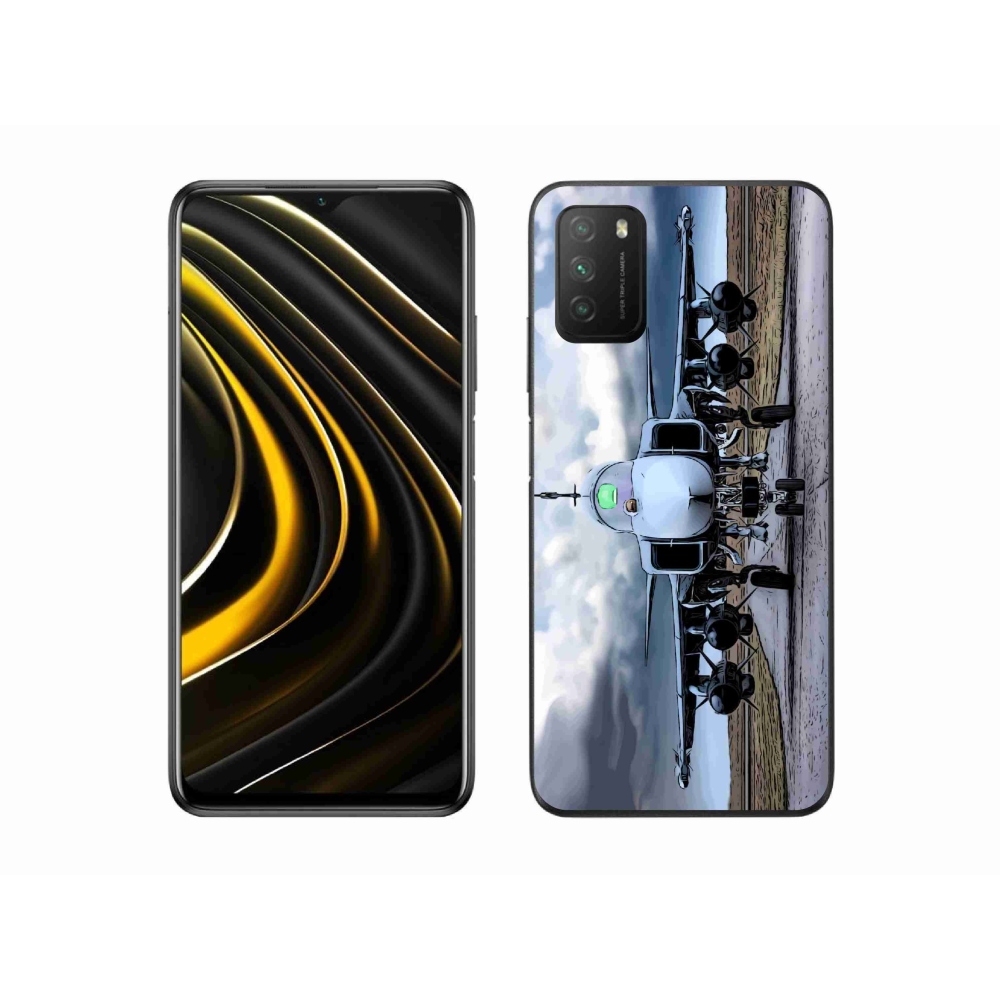 Gél borítás mmCase a Xiaomi Poco M3 számára - katonai repülőgépek