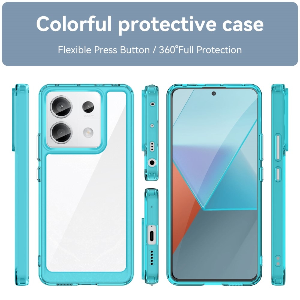 Gél tok rögzített hátlappal Xiaomi Redmi Note 13 Pro 5G/Poco X6 5G - világoskék