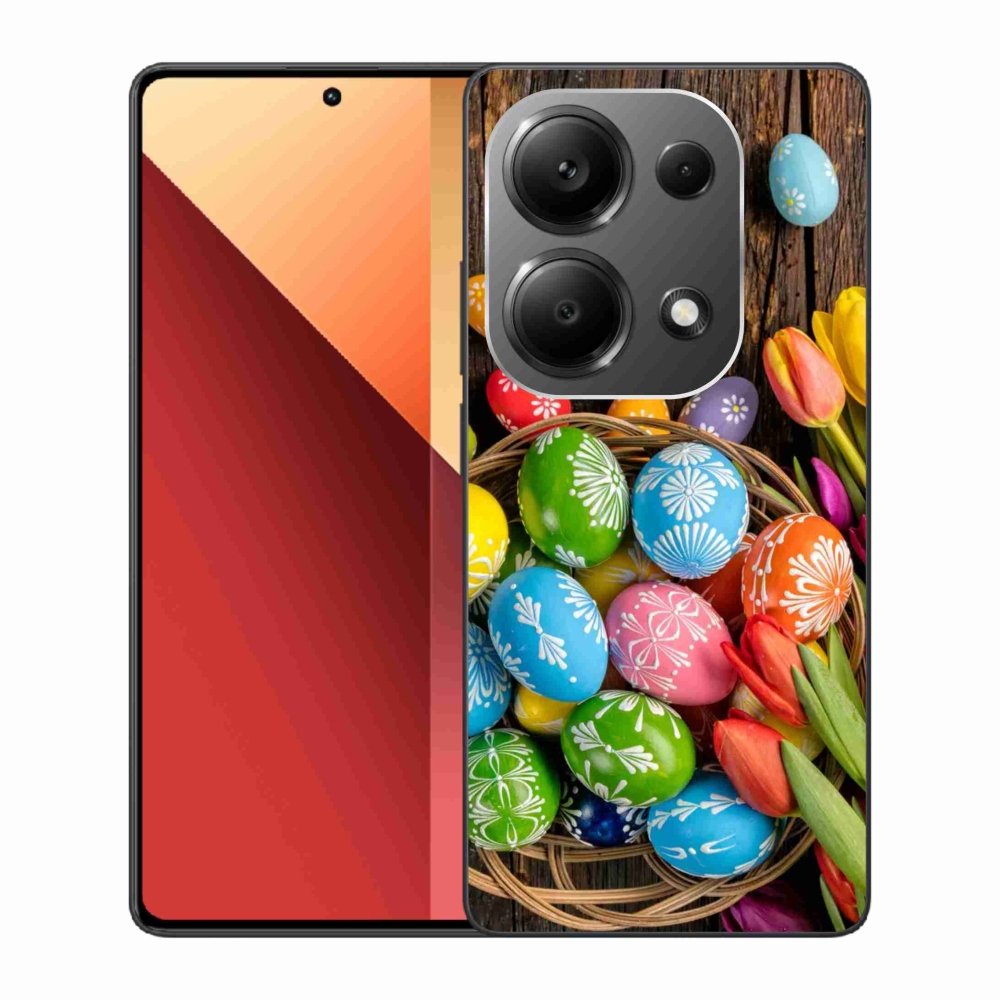 Gél borítás mmCase a Xiaomi Redmi Note 13 Pro 4G/Poco M6 Pro számára - Húsvéti tojások
