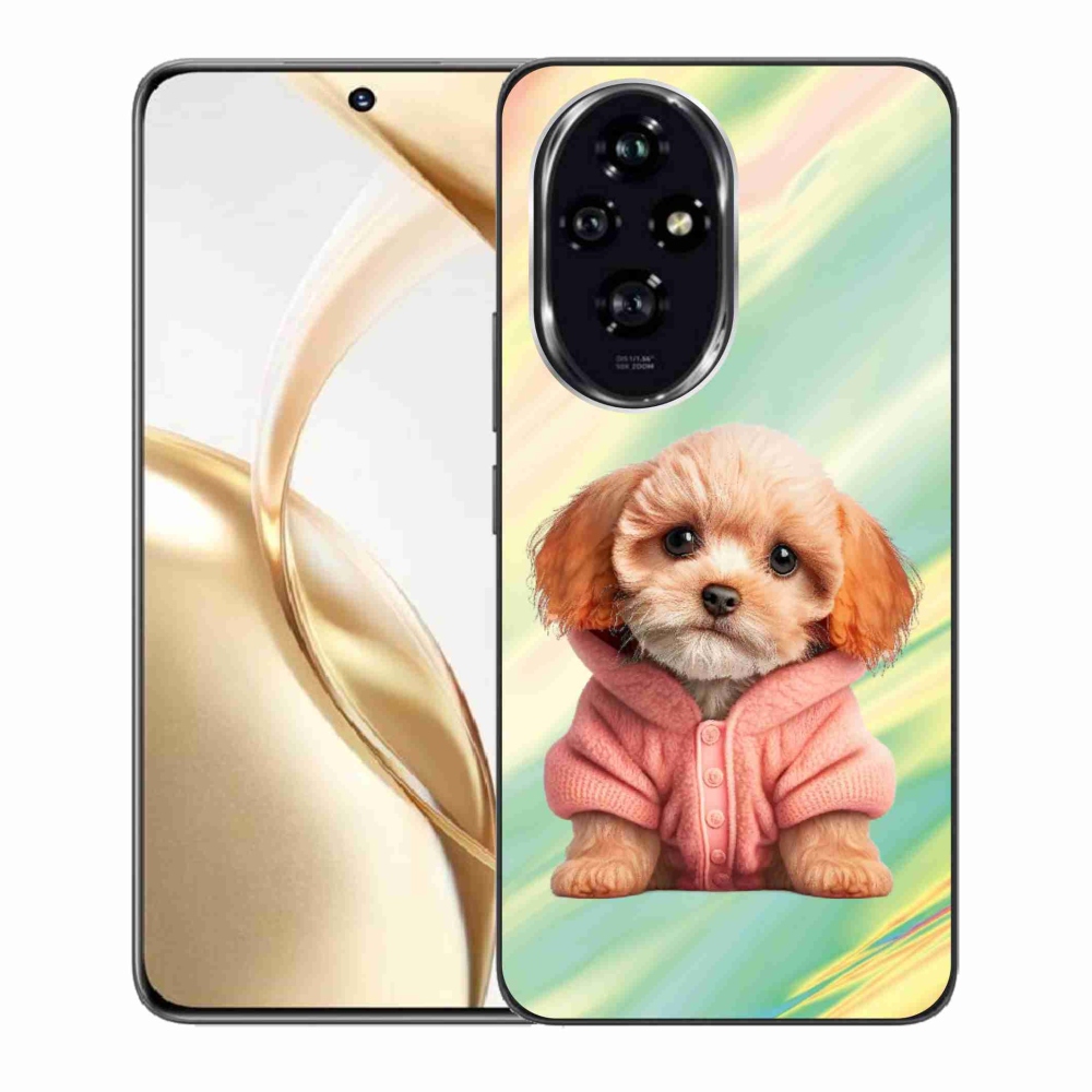 Zselés borítás mmCase a Honor 200 5G készülékhez - pulóveres kiskutya