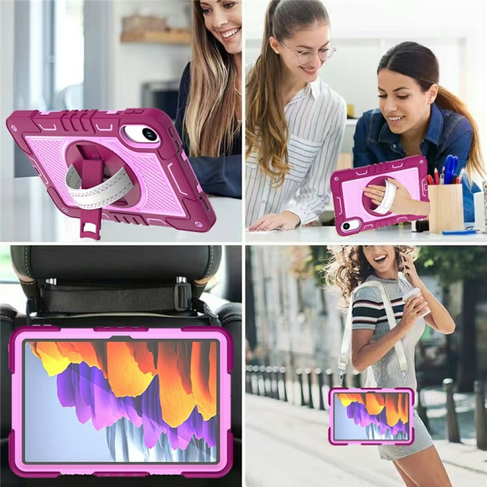 Strape tartós borító kézi fogantyúval és pánttal Xiaomi Redmi Pad 2 - rózsaszín/rózsaszín