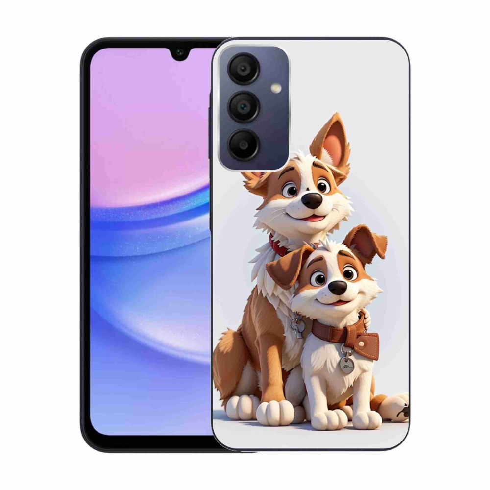 Gél borítás mmCase Samsung Galaxy A15 4G/5G - rajz kutyákhoz