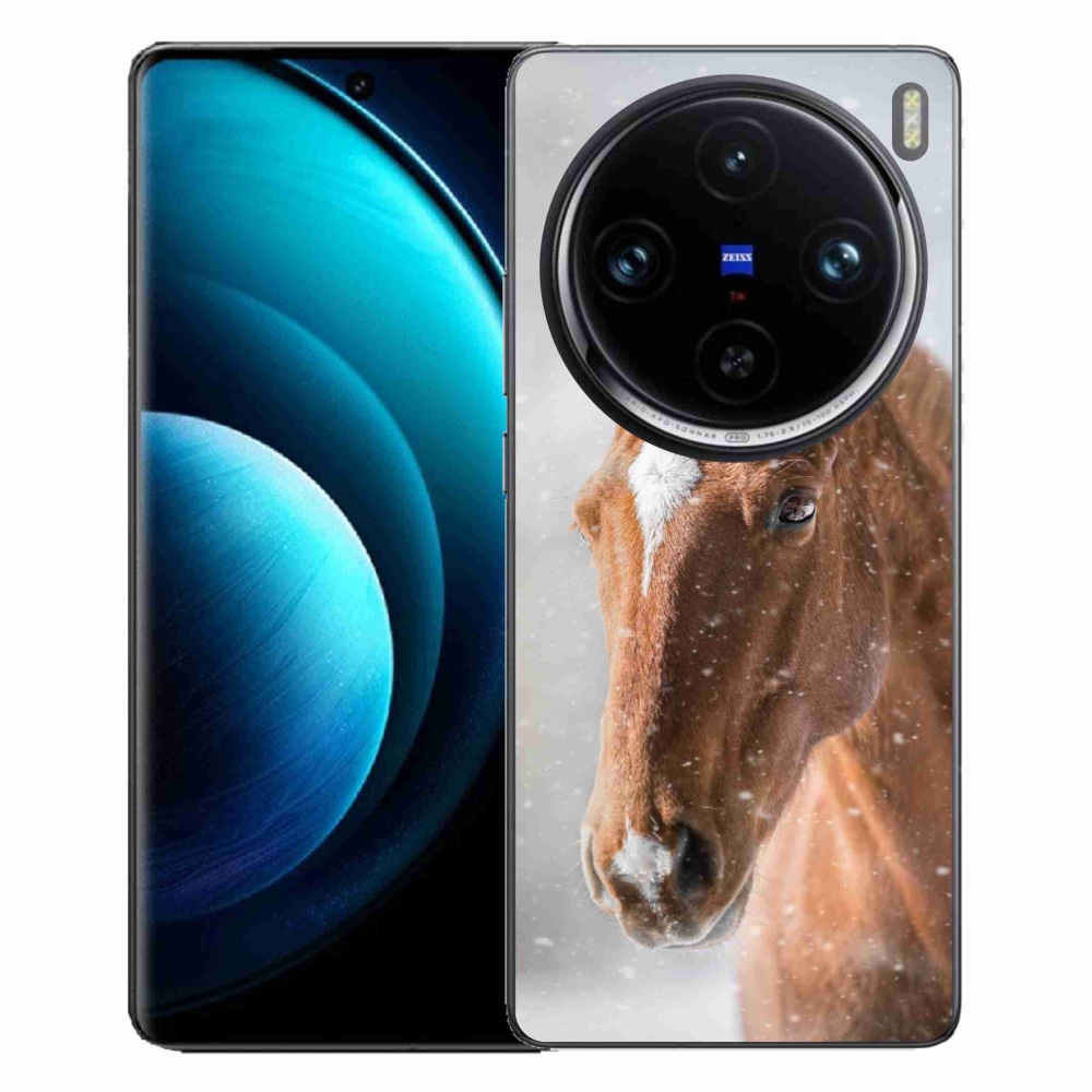 Zselés tok mmCase a Vivo X100 Pro 5G-hez - barna ló 2