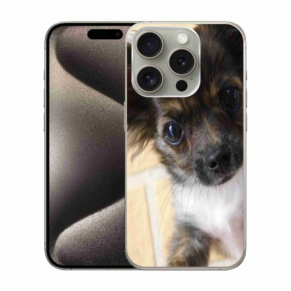 Gél tok mmCase iPhone 15 Pro készülékhez - chihuahua 2