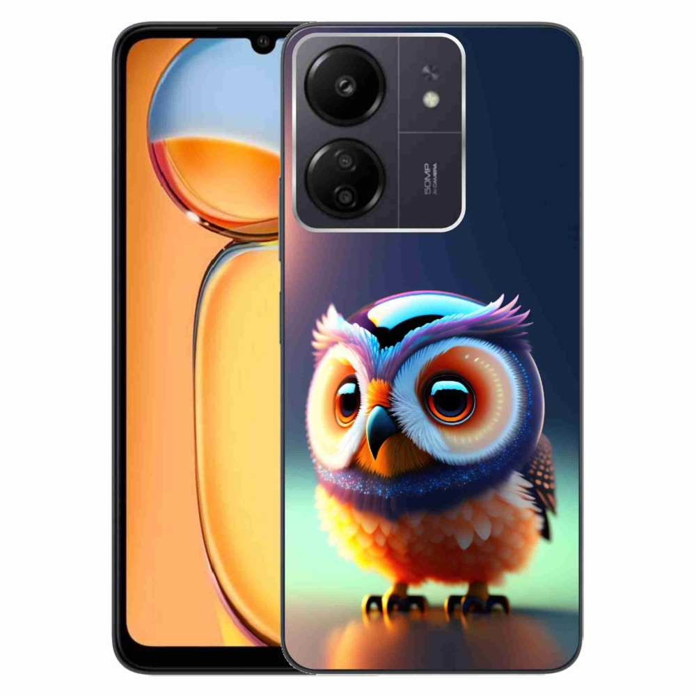 Gél borítás mmCase a Xiaomi Poco C65/Redmi 13C számára - bagoly