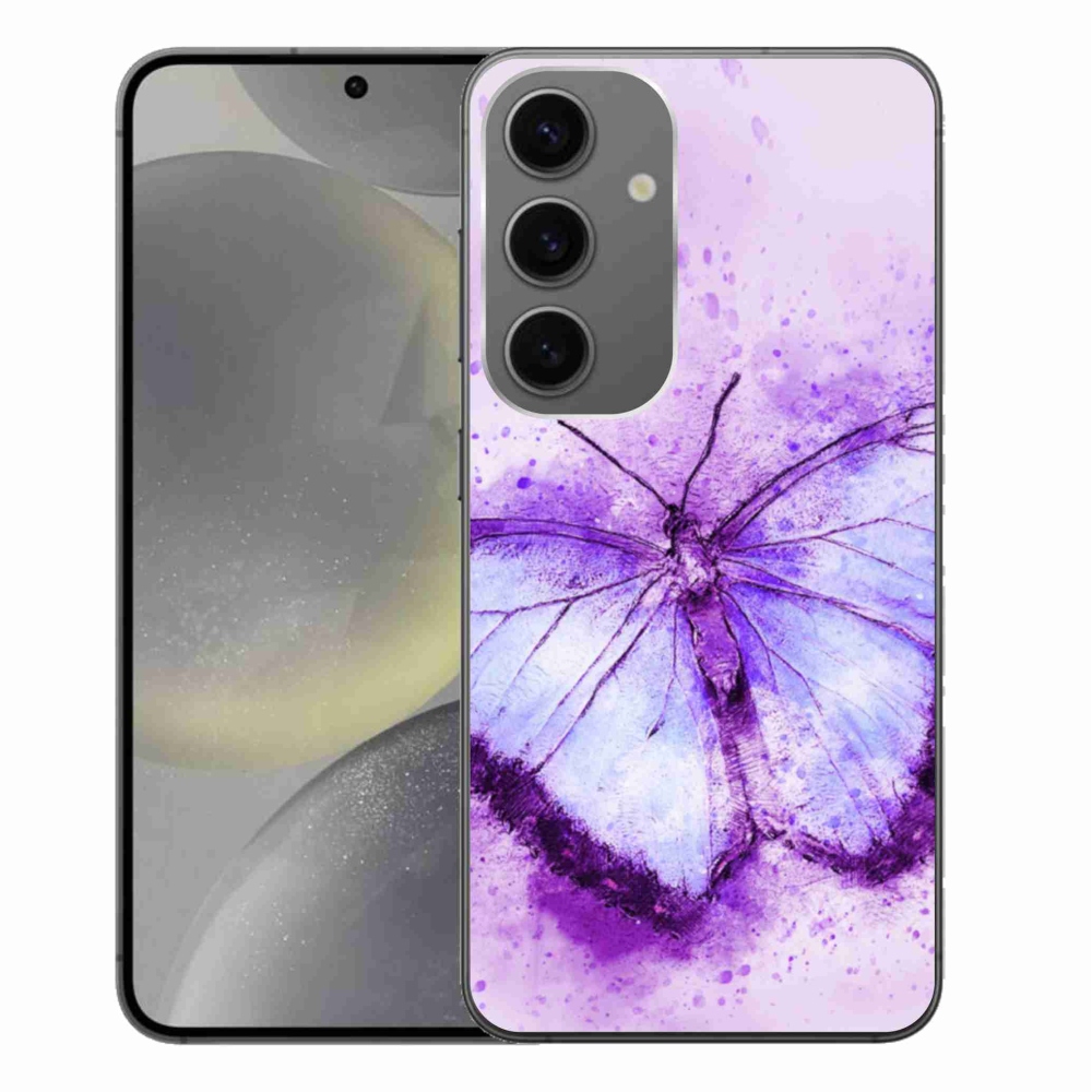 Gél védőhuzat mmCase Samsung Galaxy S24+ készülékhez - lila pillangó