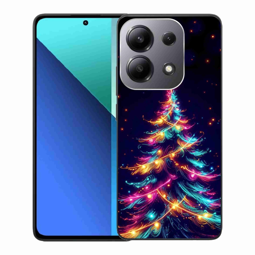 Gél borítás mmCase a Xiaomi Redmi Note 13-hoz - neon karácsonyfa