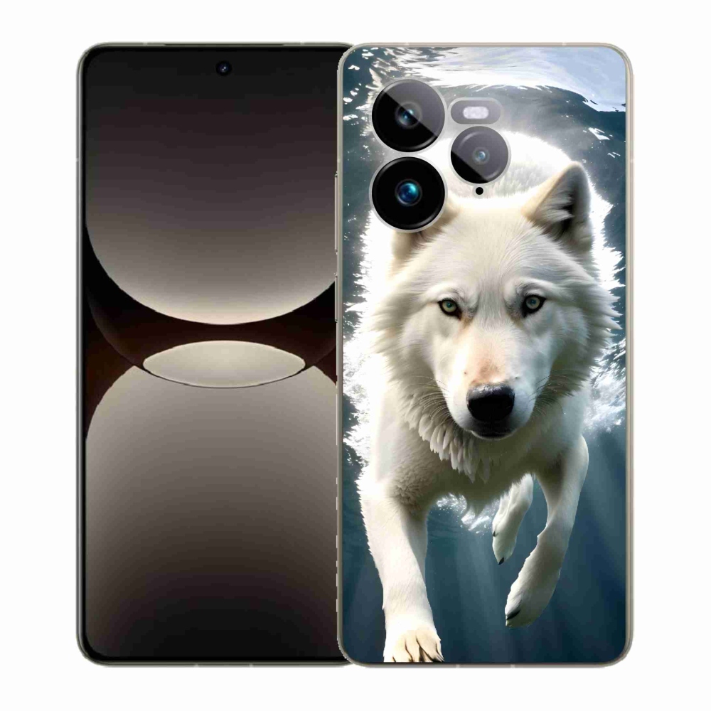 Gél borítás mmCase a Realme GT 7 Pro 5G-re - fehér farkas