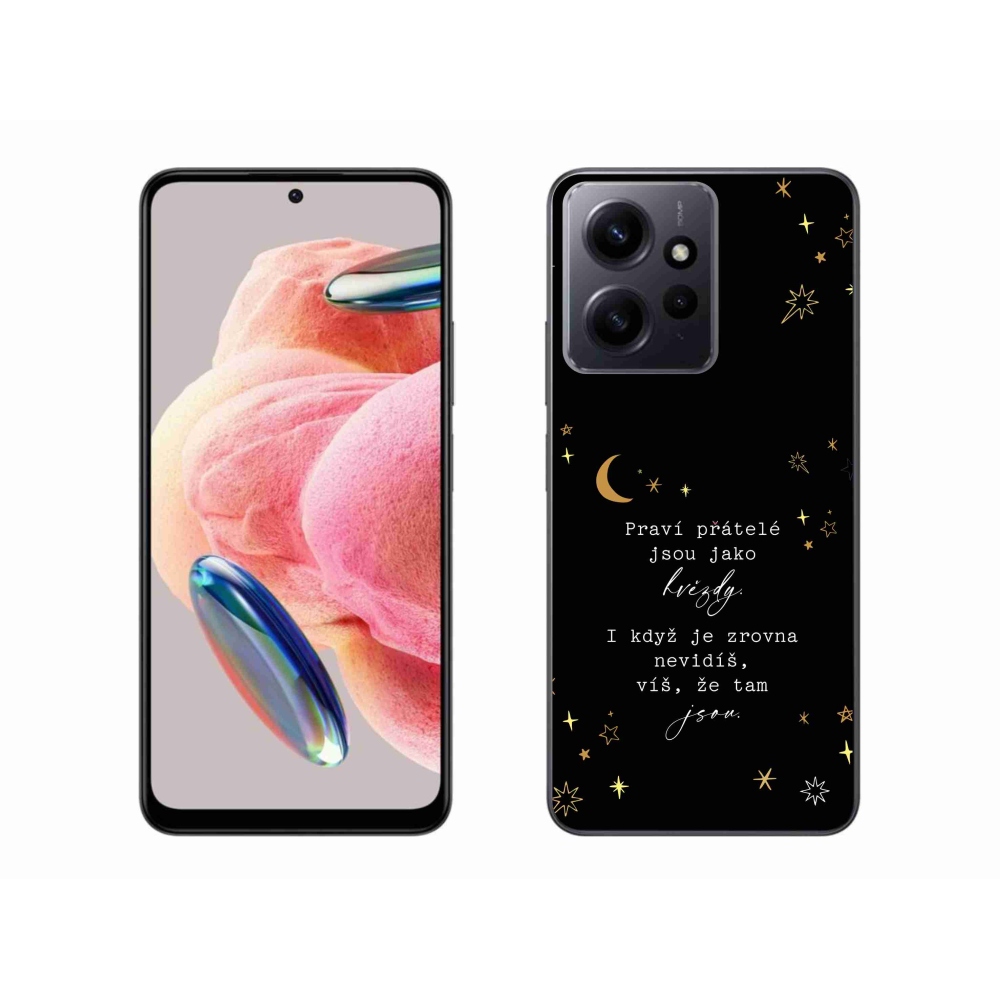 Gél borítás mmCase a Xiaomi Redmi Note 12 4G - Idézet 6 fekete háttérrel