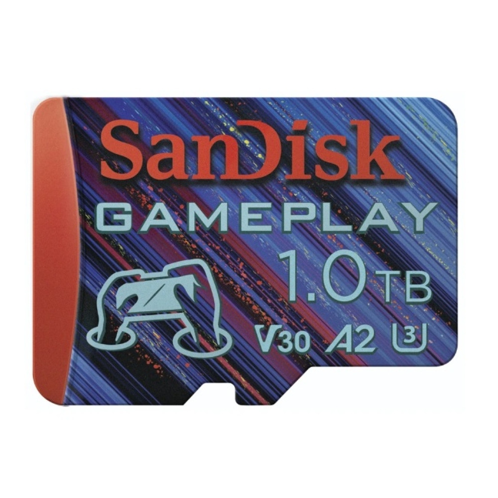 SanDisk GamePlay microSDXC UHS-I kártya, 1 TB Gaming microSDXC, 190 MB/s (olvasás), 130 MB/s (írás)