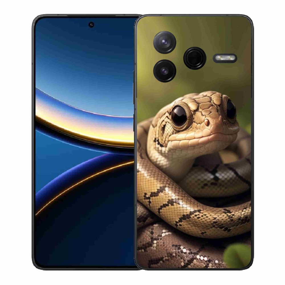 Gél borítás mmCase a Xiaomi Poco F7 Pro számára - kígyó 1