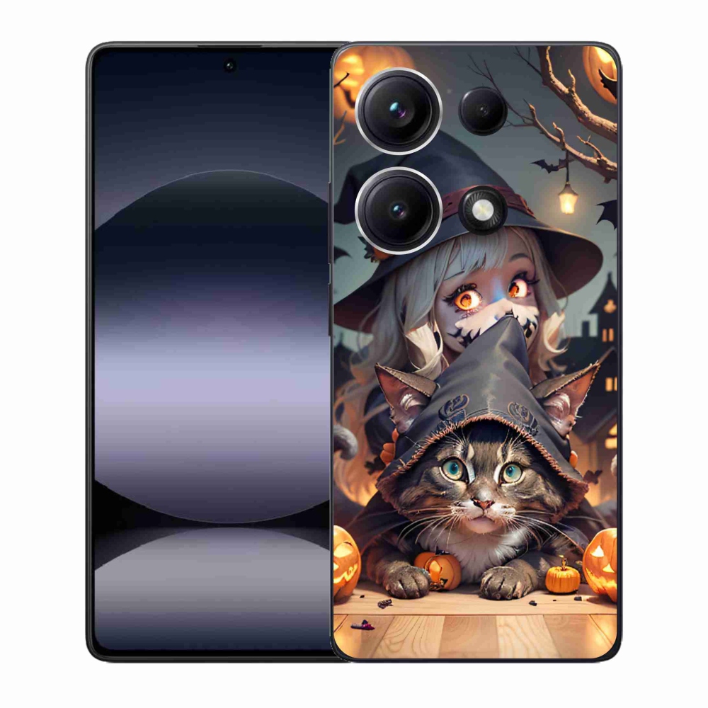 Gél borítás mmCase a Xiaomi Redmi Note 14S-hez - boszorkány macskával