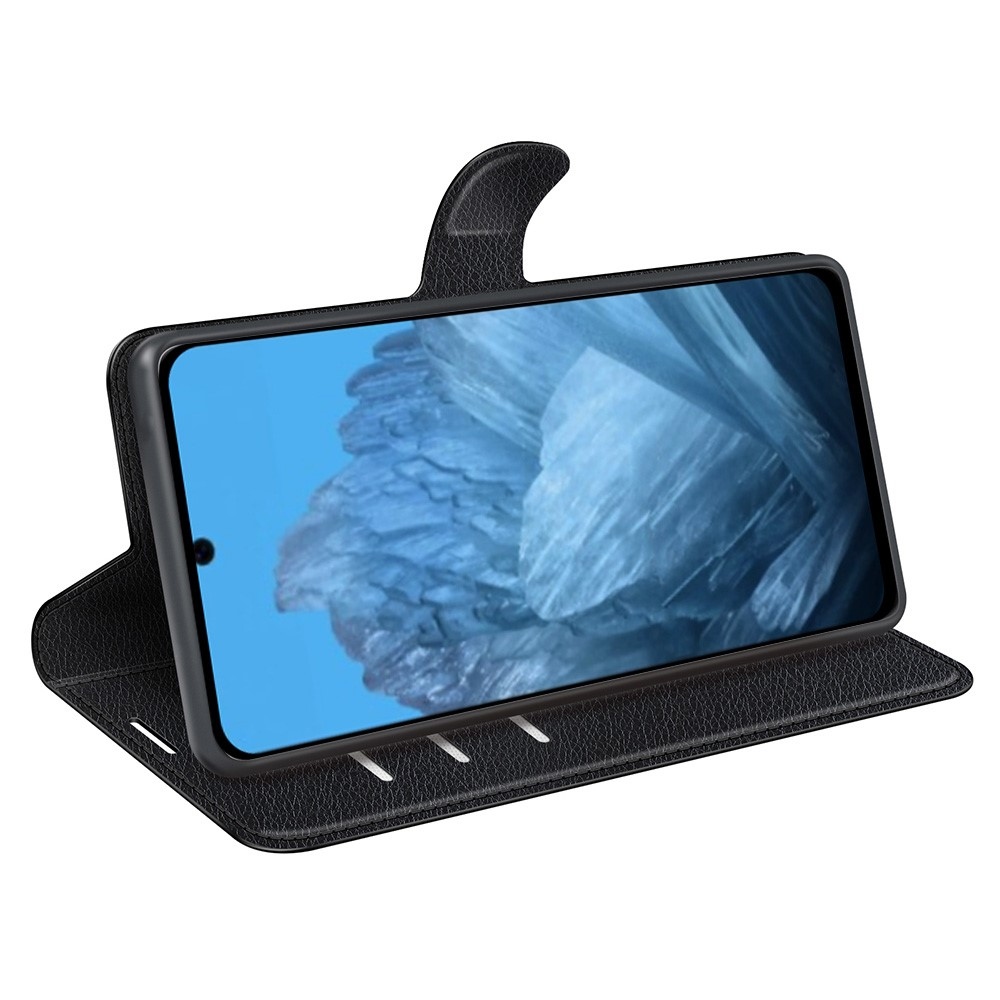 Litchi könyv tok Google Pixel 9/9 Pro készülékhez - fekete