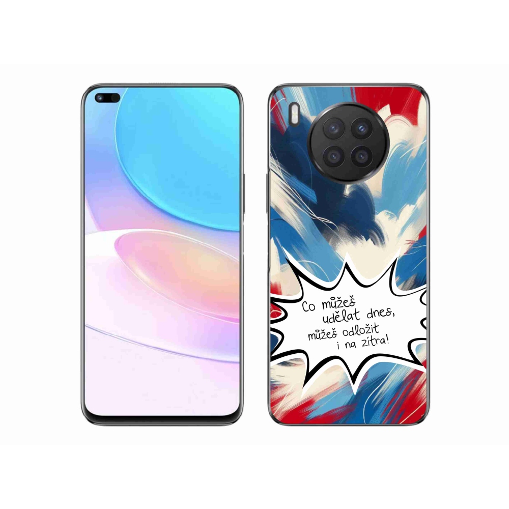 Gél borító mmCase a Honor 50 Lite készülékhez - vicces szöveg 9 fehér háttér