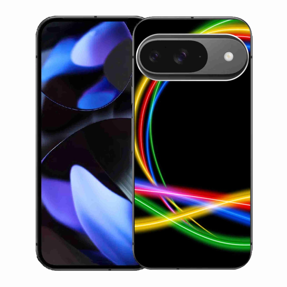 Gél tok mmCase a Google Pixel 9/9 Pro számára - neon körök
