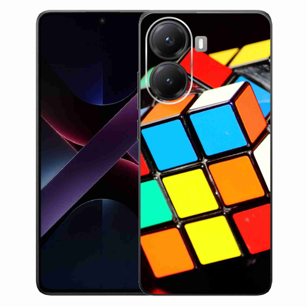 Gél borítás mmCase a Xiaomi Poco X7 Pro 5G számára - Rubik-kocka