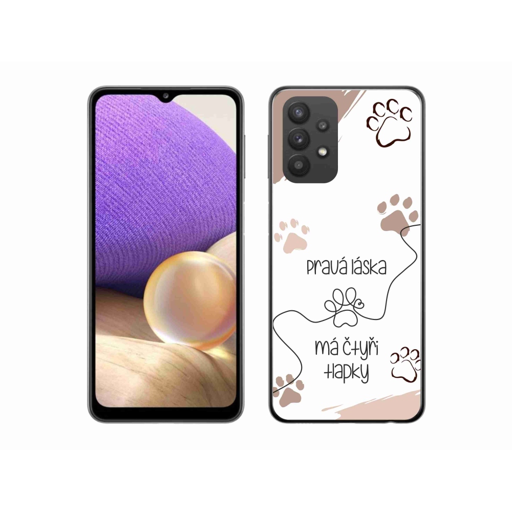 Gél borítás mmCase Samsung Galaxy A32 5G - kutya motívum 1 fehér háttér