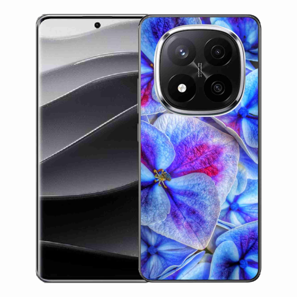 Gél borítás mmCase a Xiaomi Redmi Note 14 Pro+ 5G - kék virágok 1
