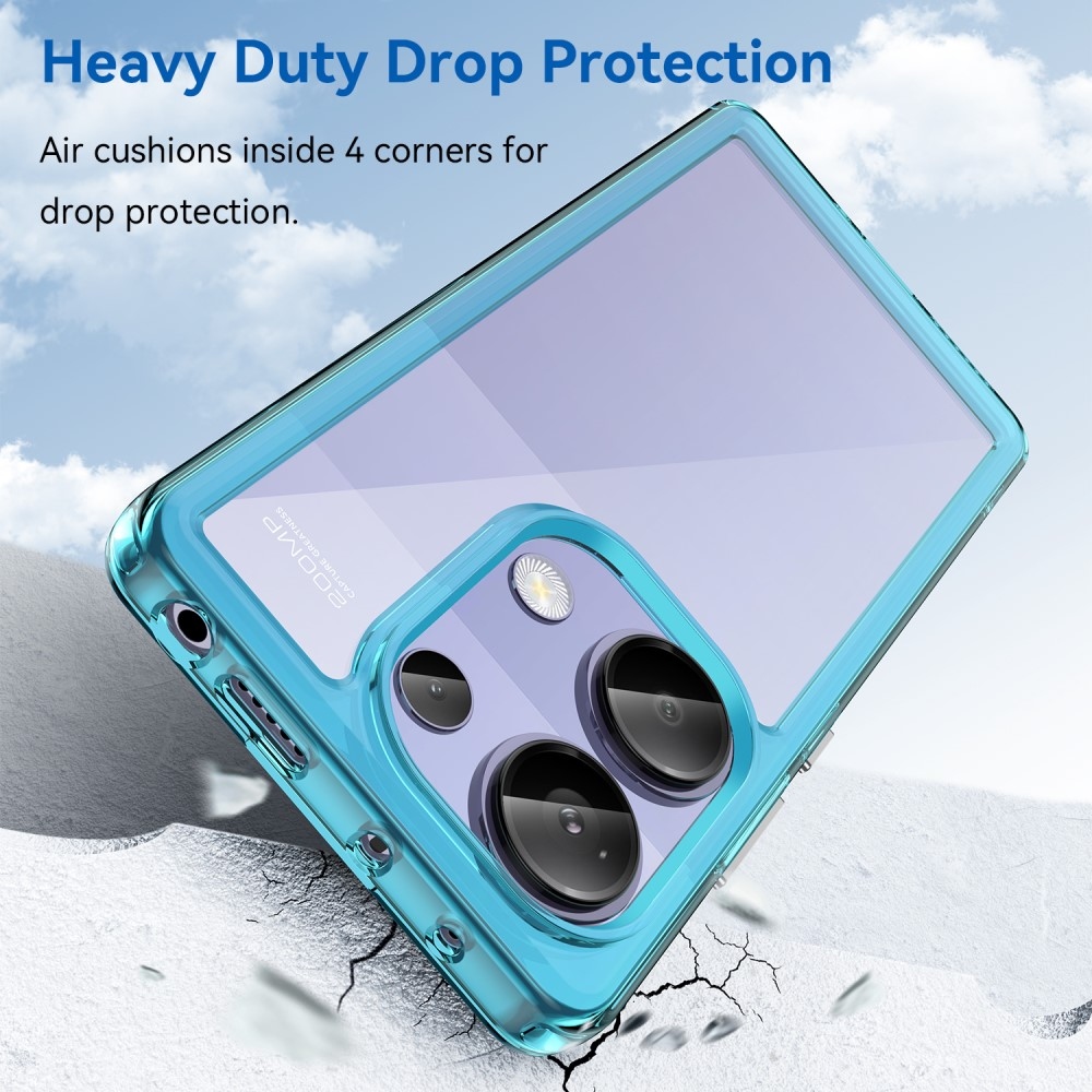 Gél tok rögzített hátlappal Xiaomi Redmi Note 13 Pro 4G/Poco M6 Pro - világoskék színű