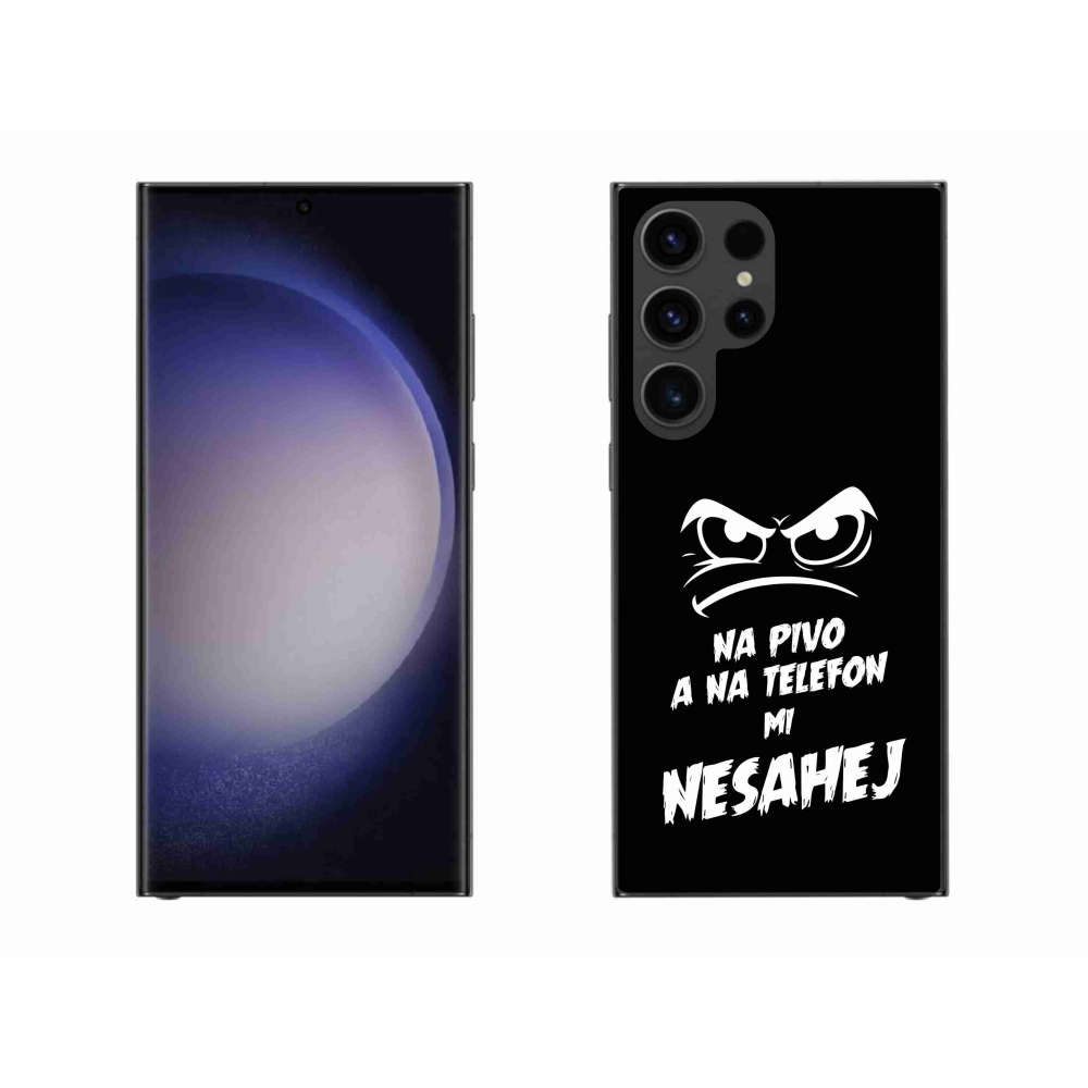 Gél borítás mmCase Samsung Galaxy S23 Ultra 5G - sör motívum 2 fekete háttér