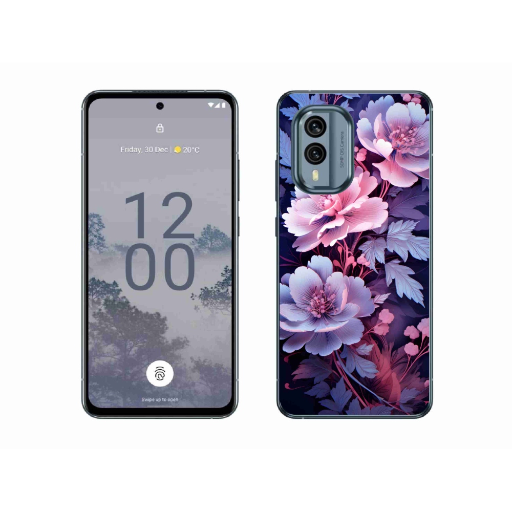 Zselés borítás mmCase a Nokia X30 5G készülékhez - virágok 11