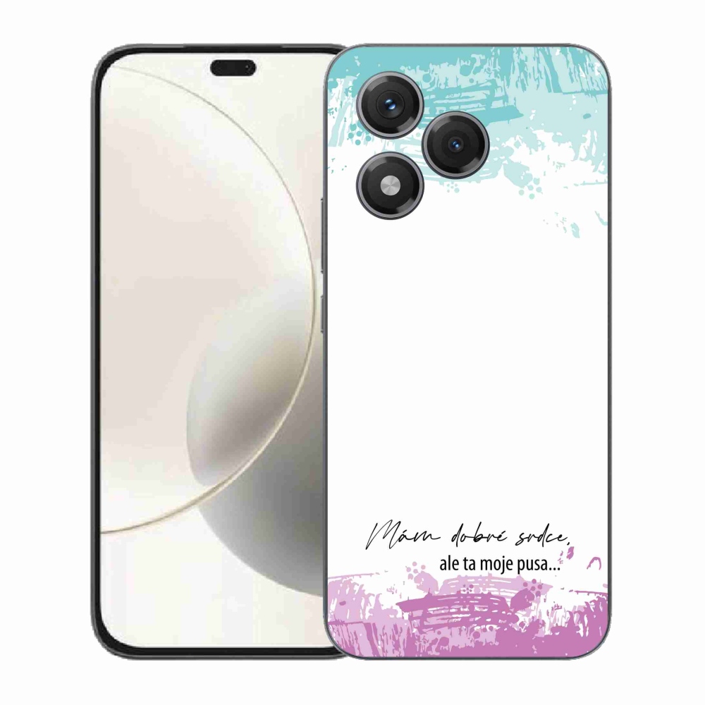 Gél borító mmCase a Honor 400 Lite-hoz - vicces szöveg 3 fehér háttérrel