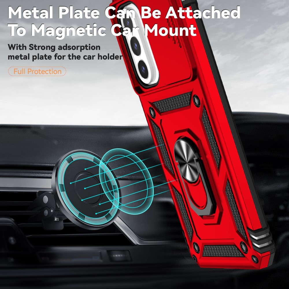 Gyűrűálló borítás Samsung Galaxy A26 5G készülékhez - piros