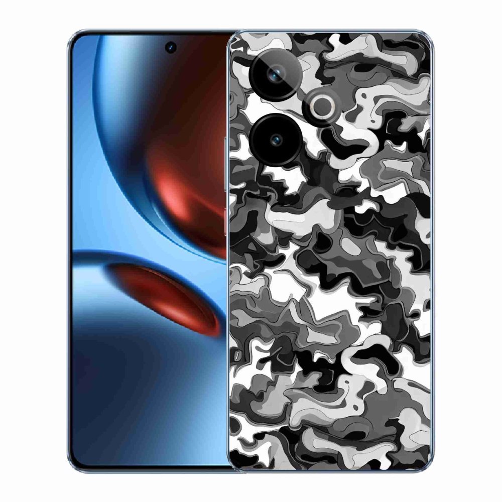 Rugalmas zselés tok mmCase képpel a Realme GT 7 5G/GT 7T 5G számára - álcázó minta 3