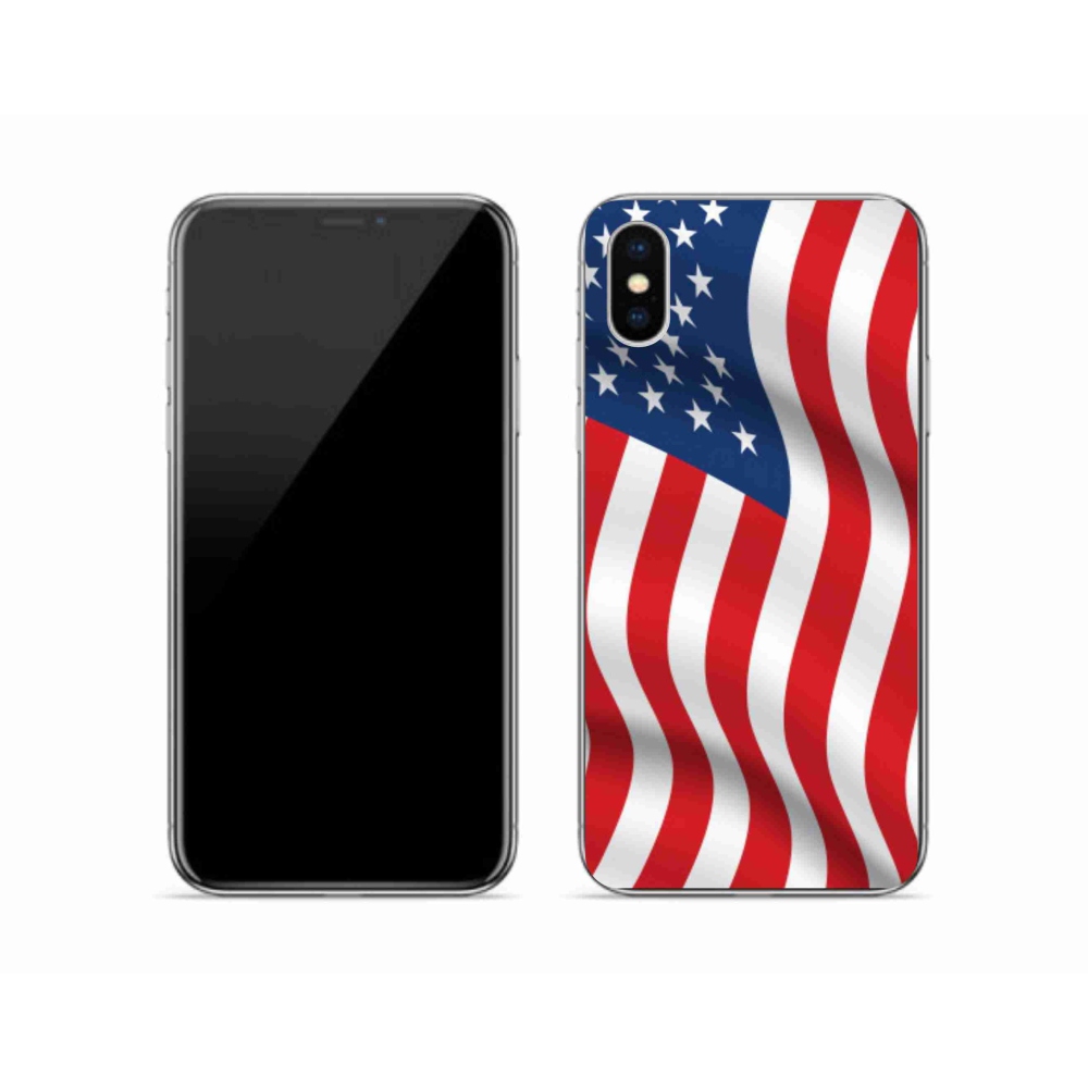 Zselés borítás mmCase iPhone X készülékhez - USA zászló