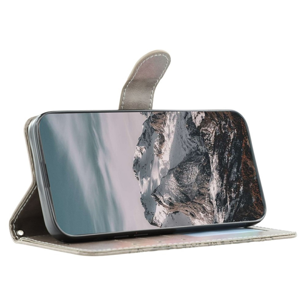 Mandala könyv tok a Xiaomi Redmi 15 5G-hez - szürke