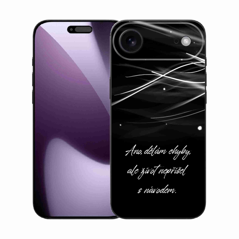 Gél borítás mmCase iPhone 17 Air készülékhez - idézőjel fekete háttér