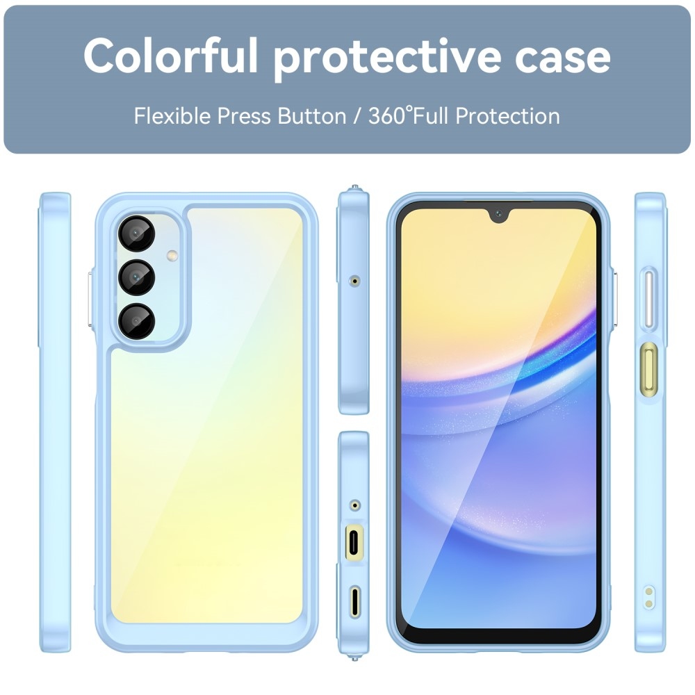 Gél tok kemény hátlappal Samsung Galaxy A16 4G/5G készülékhez - kék