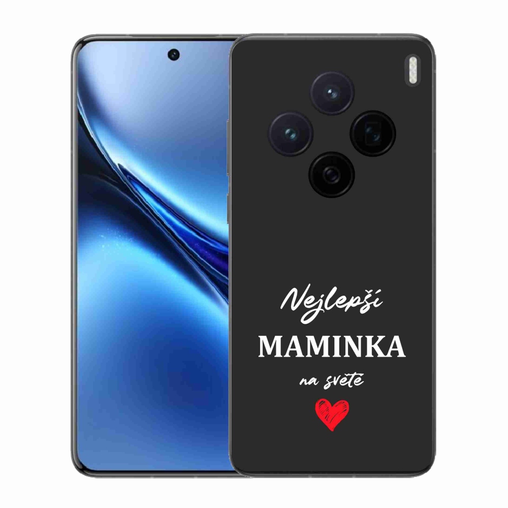 Gél borító mmCase a Vivo X200 5G - legjobb anya 1 fekete háttérrel