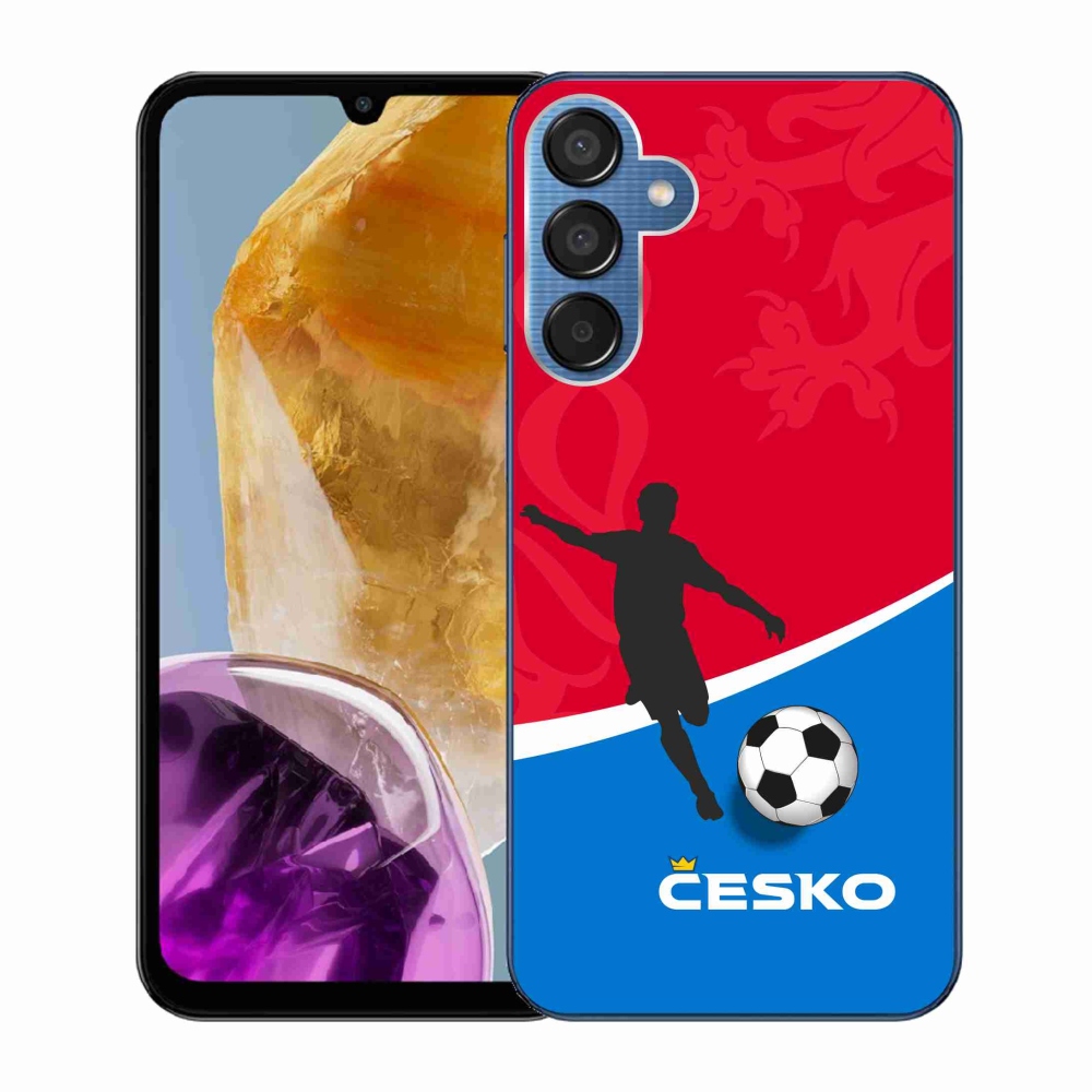 Gél borítás mmCase Samsung Galaxy M15 5G - foci Csehország