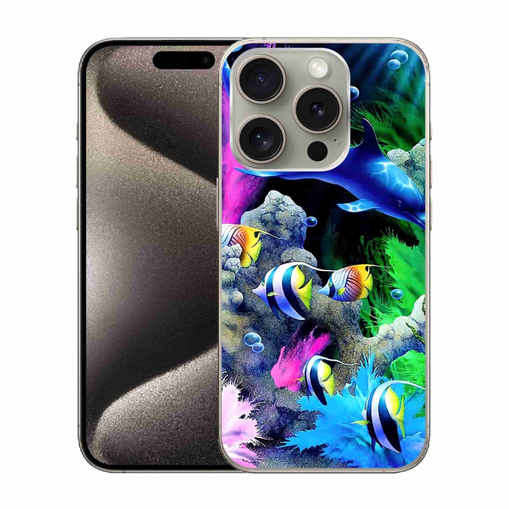 Gél tok mmCase iPhone 15 Pro készülékhez - Sea World