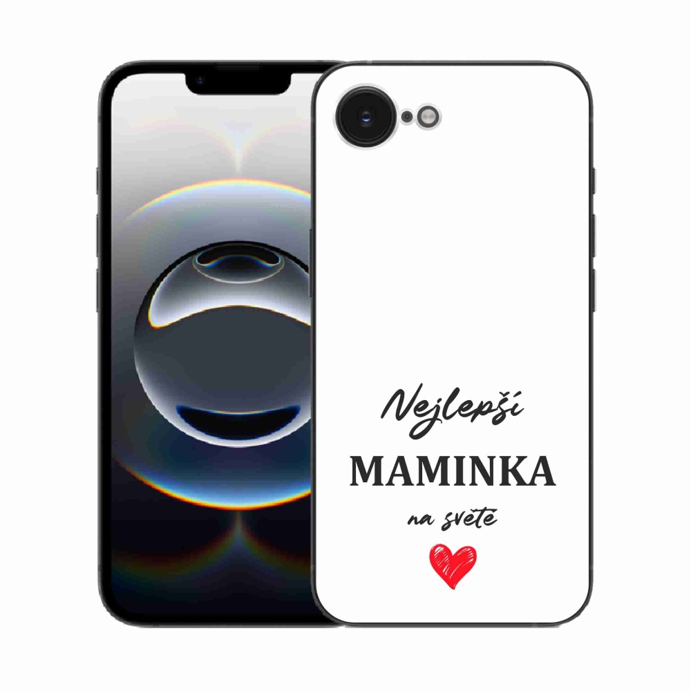 Gél borító mmCase iPhone 16e készülékhez - legjobb apuci 4 fehér háttér