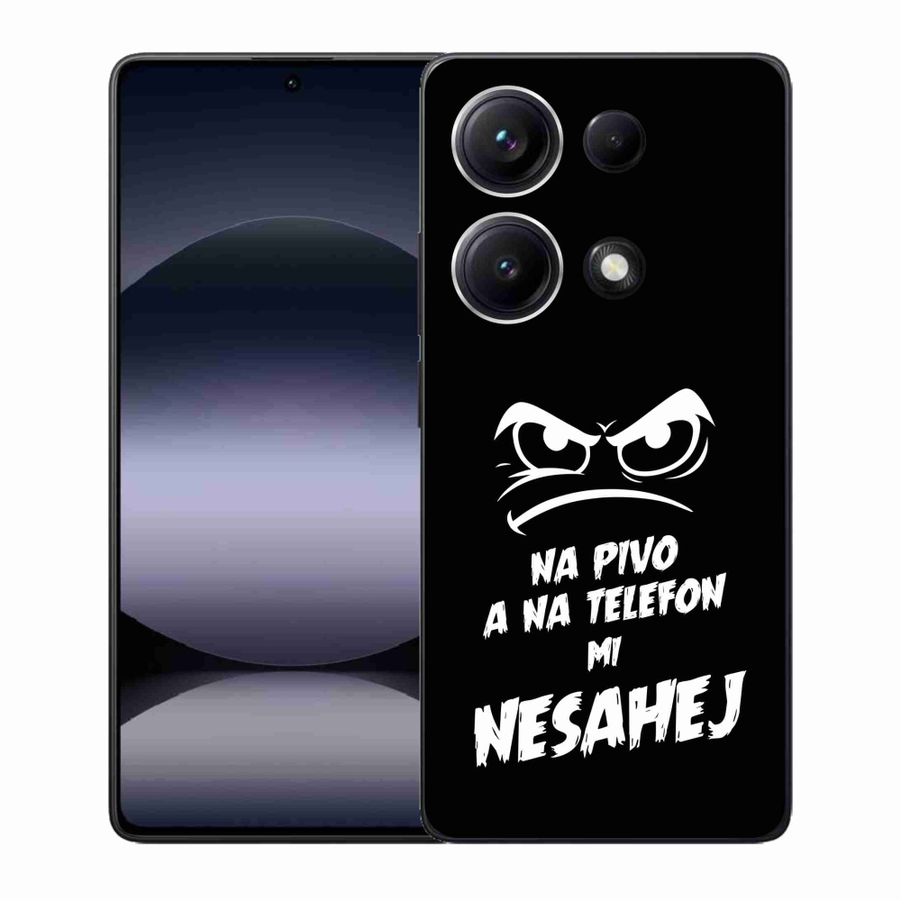 Gél borító mmCase a Xiaomi Redmi Note 14S-hez - sör motívum 2 fekete háttérrel