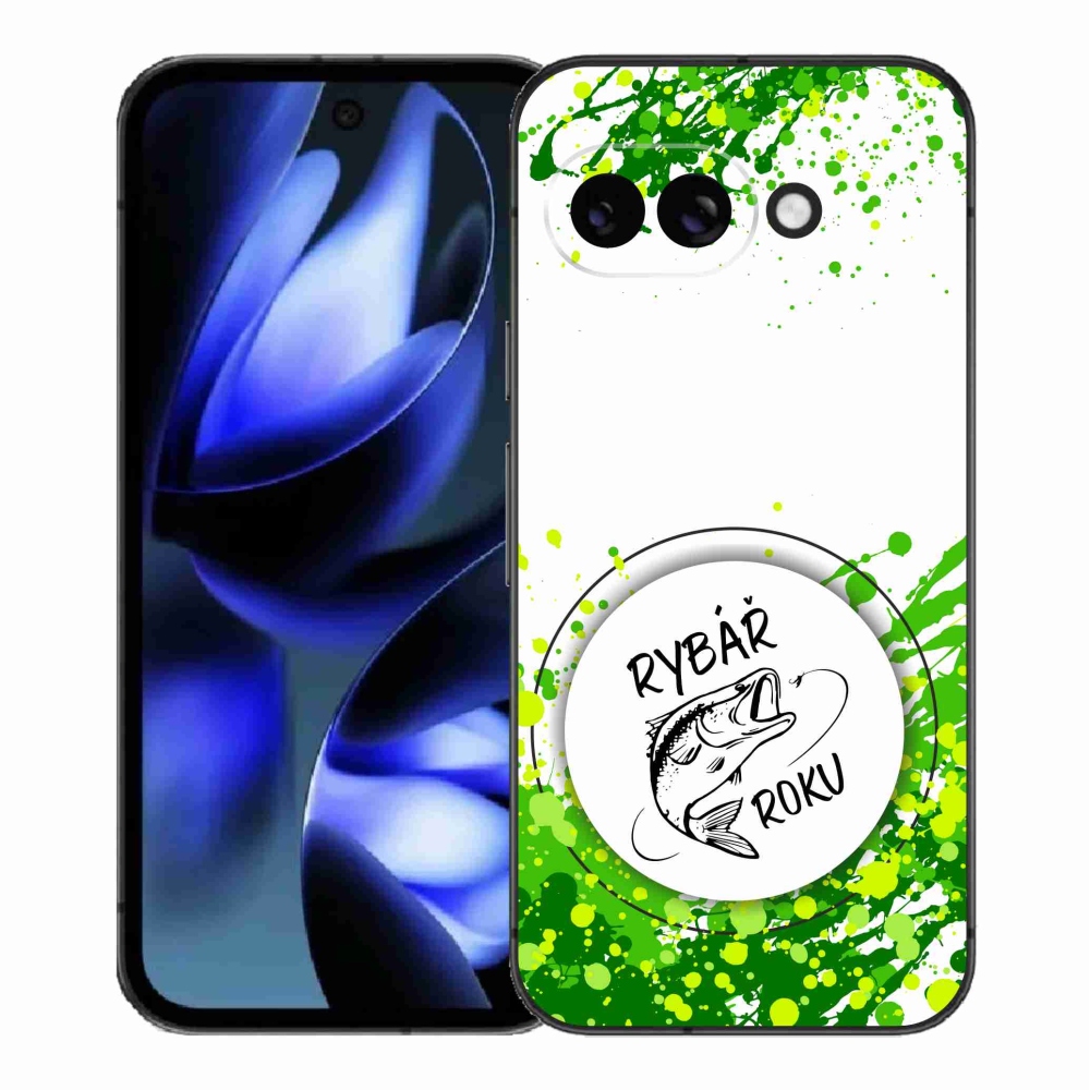 Gél borítás mmCase a Google Pixel 9a számára - az év halászának fehér háttere