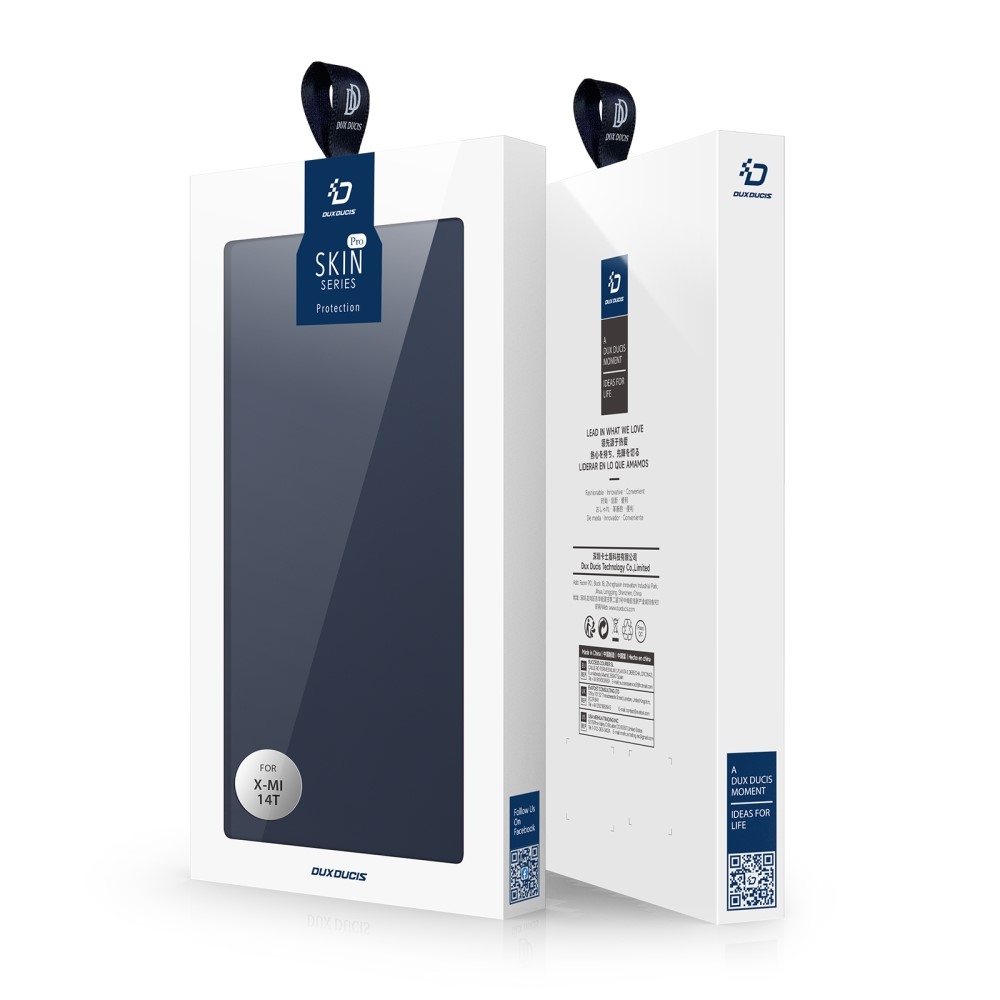 DUX könyvtáska Xiaomi 14T-hez - sötétkék