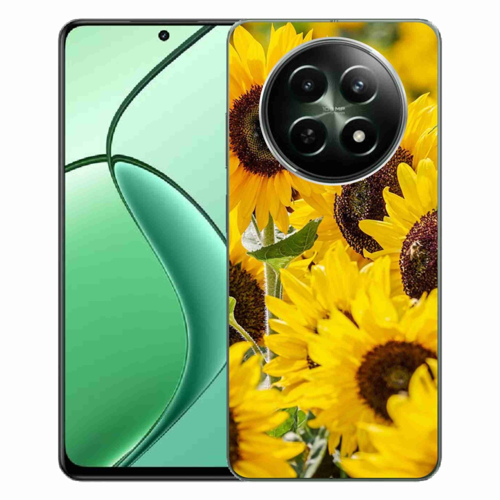 Zselés borítás mmCase a Realme 12 5G/12x 5G készülékhez - napraforgó