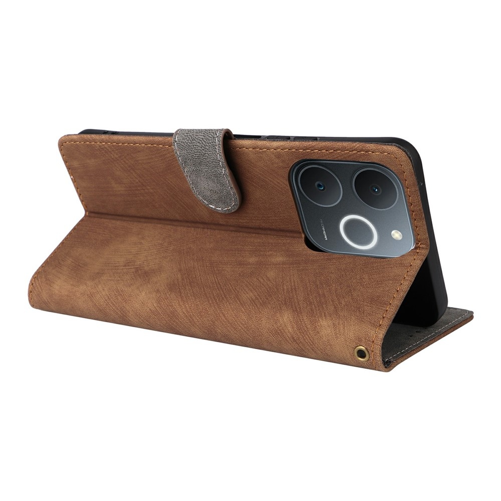 RFID könyvtáska a Realme Note 70T készülékhez - barna