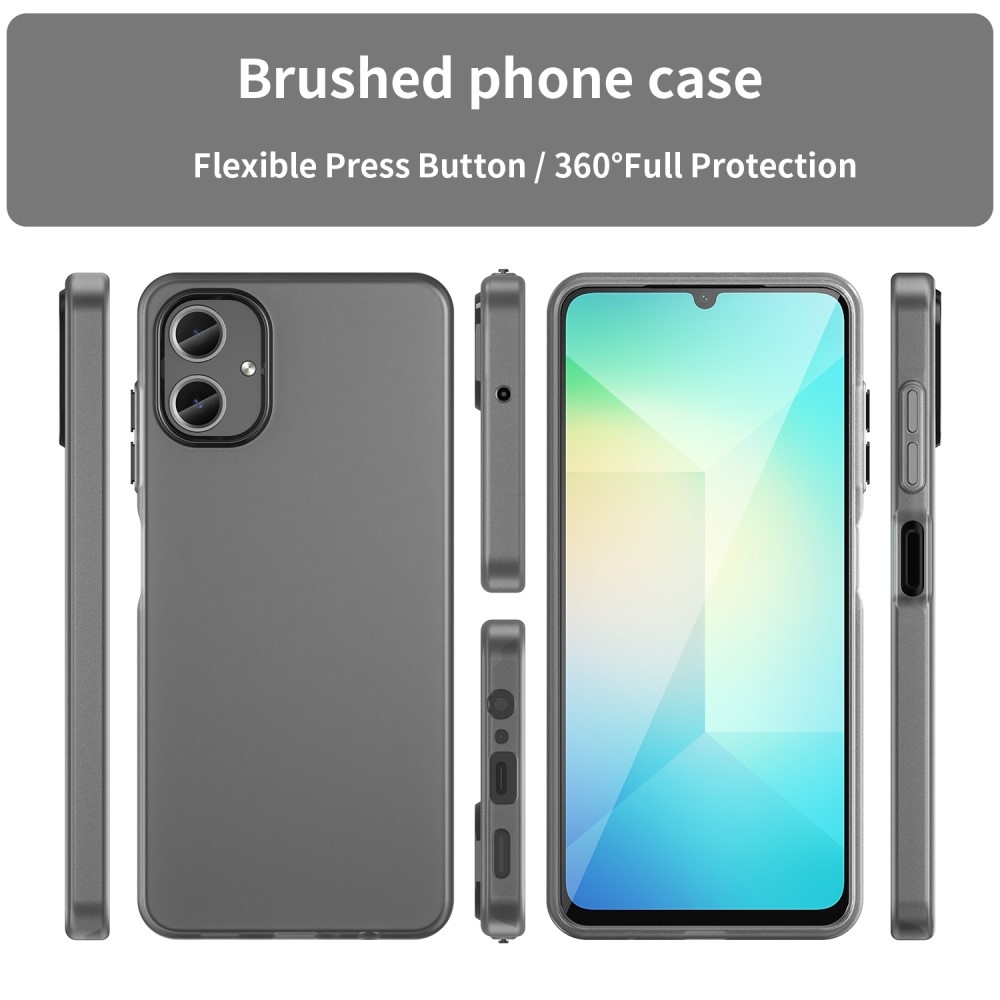 Candys matt zselés tok Samsung Galaxy A06 4G készülékhez - fekete