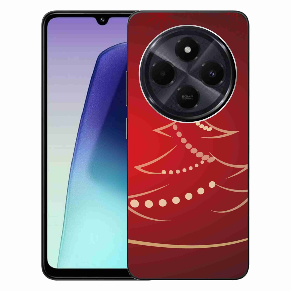 Gél borítás mmCase a Xiaomi Redmi 14C/Poco C75-hez - karácsonyfa karikatúra