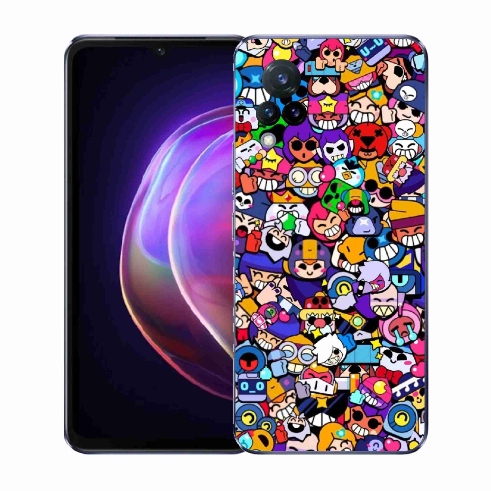 Gél borítás mmCase a Vivo V21 4G/5G-n - verekedés csillagok 2