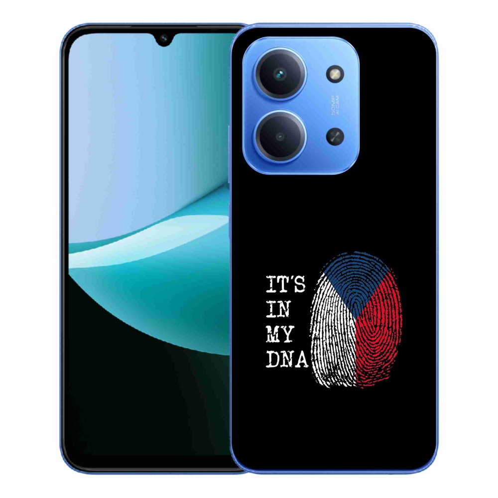 Gél borító mmCase a Xiaomi Redmi 15C 4G/5G (173mm) - zászlós ujjlenyomat fekete háttérrel