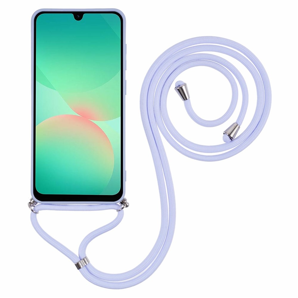 Bélelt zselés tok húzózsinórral Samsung Galaxy A17 4G/5G - világos lila