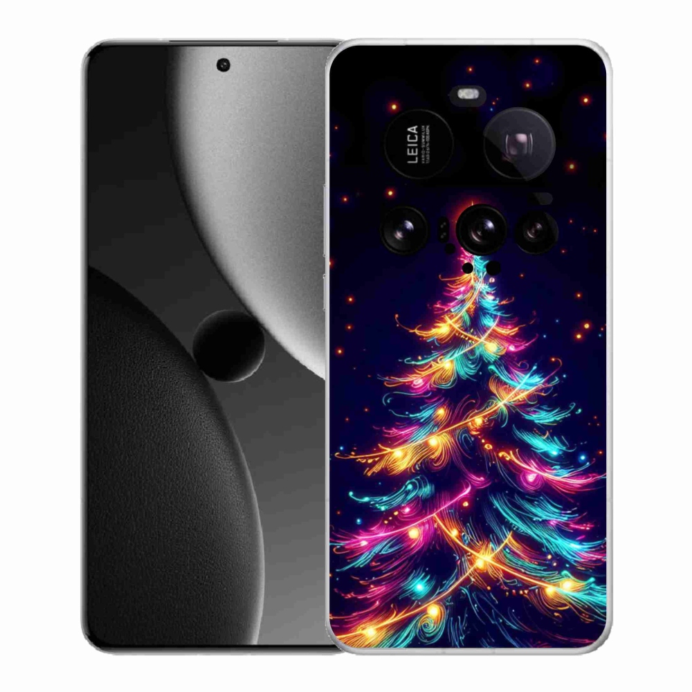 Gél borítás mmCase a Xiaomi 15 Ultra - neon karácsonyfa számára