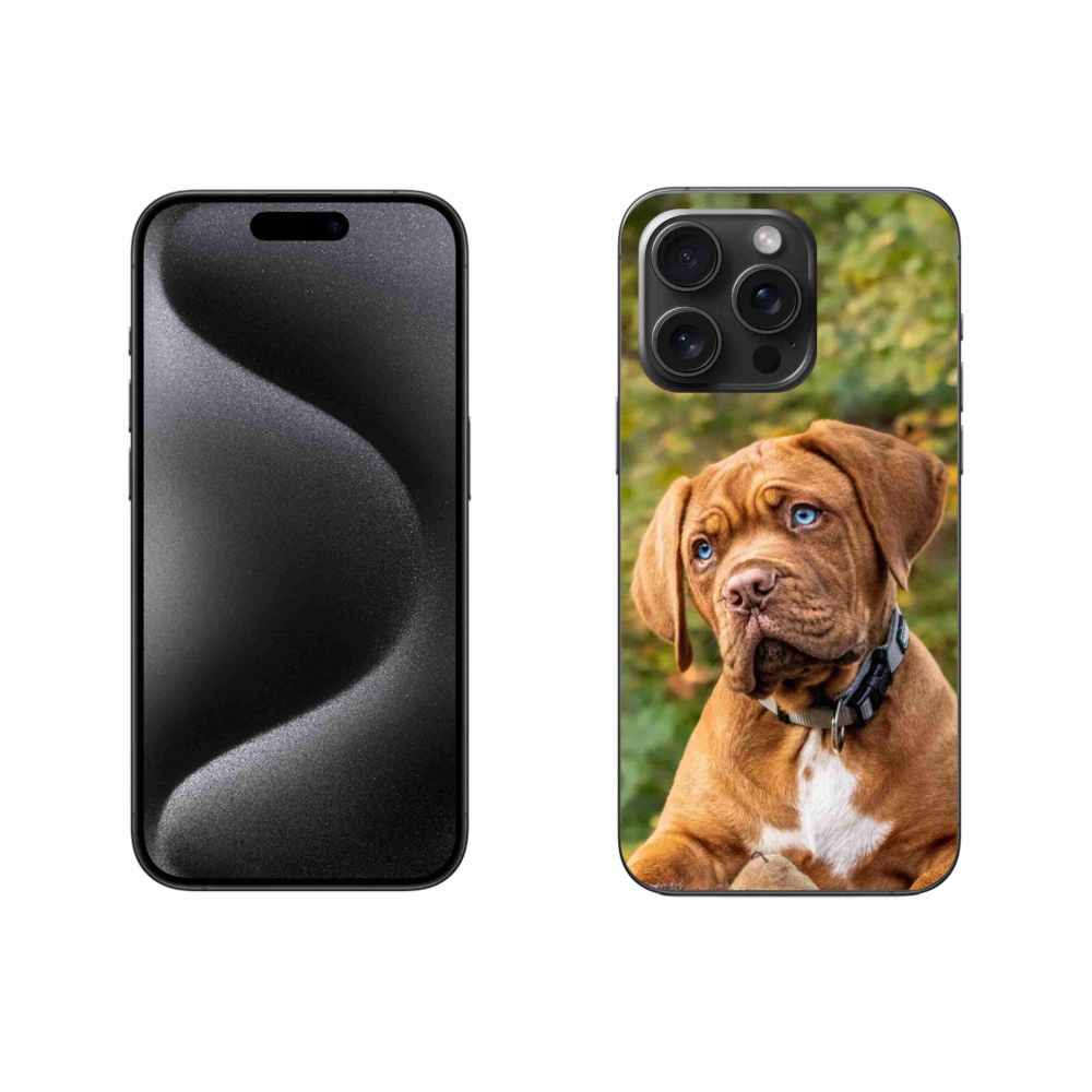 Zselés borítás mmCase iPhone 15 Pro Max készülékhez - kölyökkék