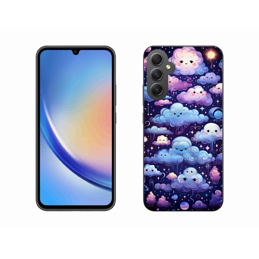 Zselés borítás mmCase Samsung Galaxy A34 5G - felhők