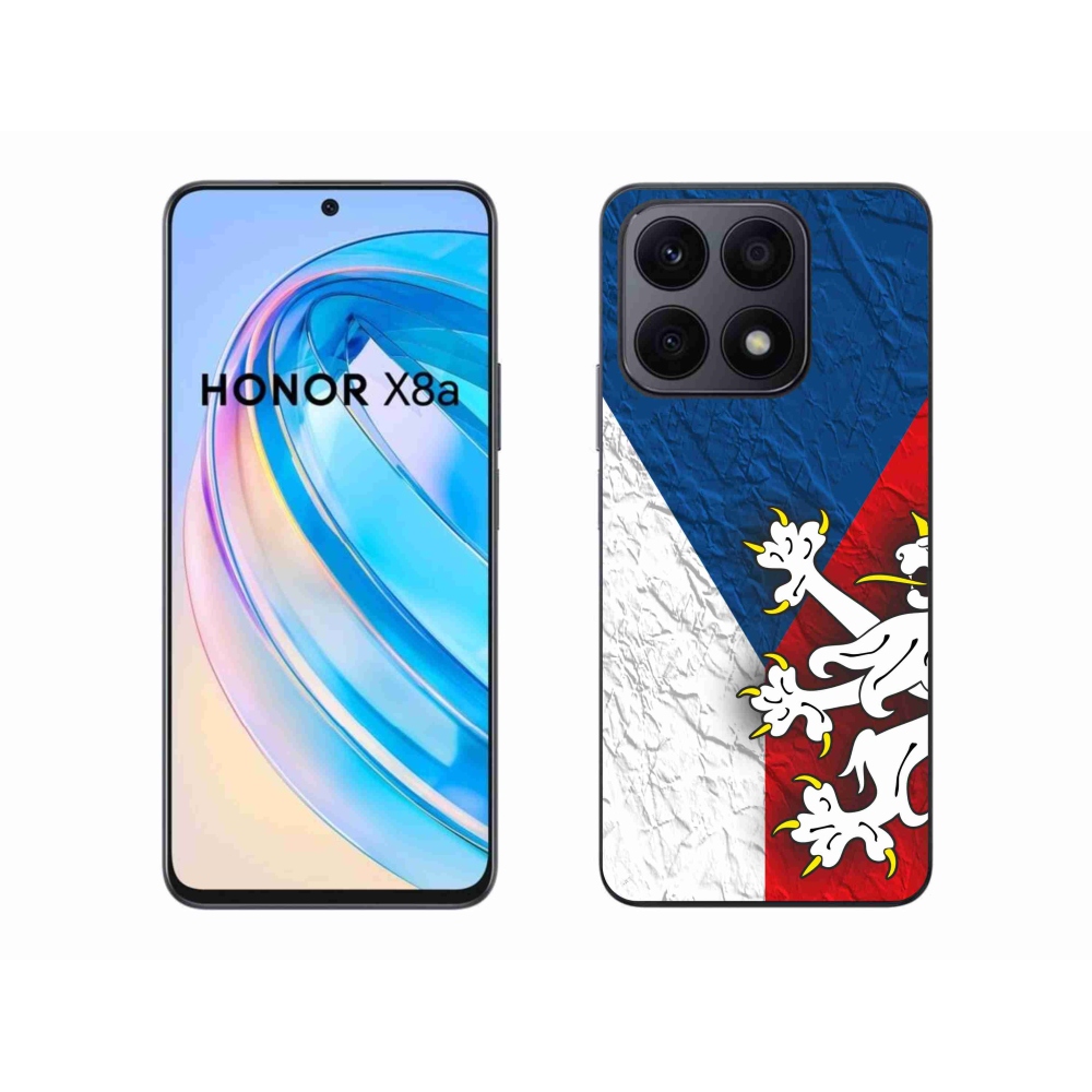 Zselés borítás mmCase a Honor X8a számára - cseh zászló 1